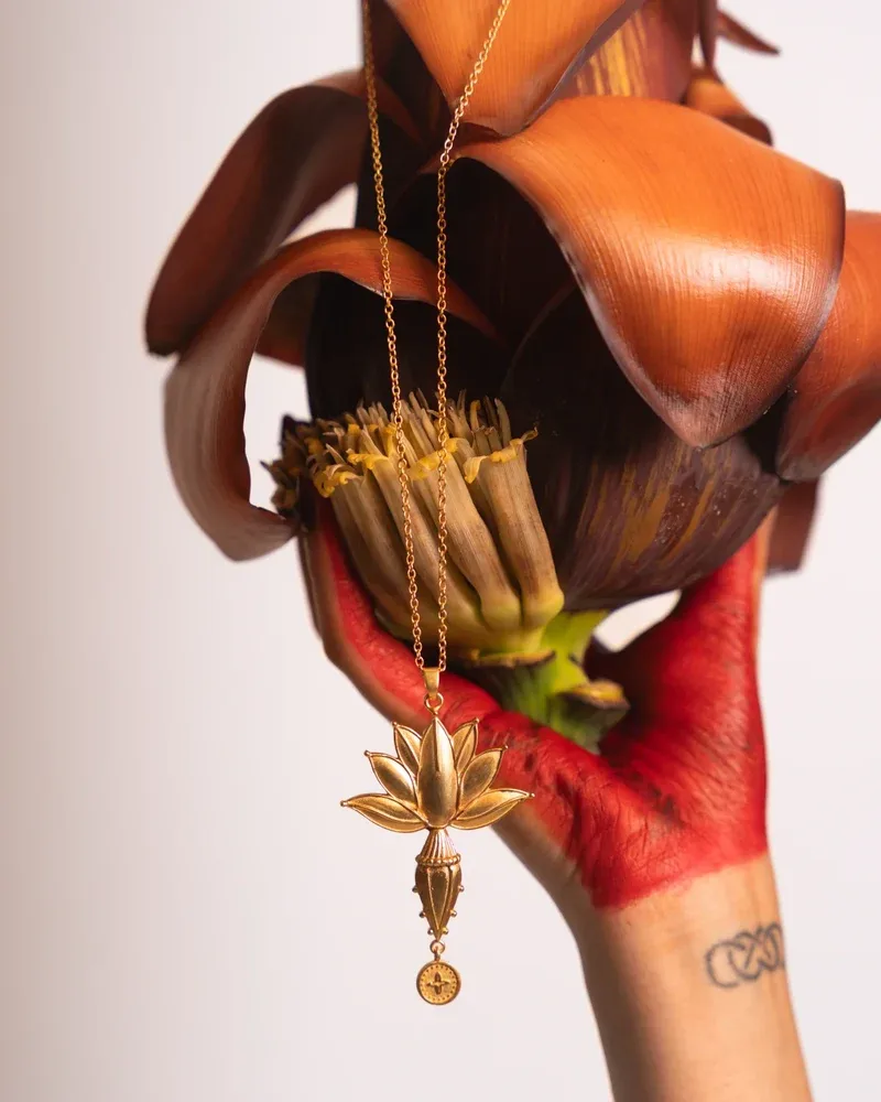 Banana Flower Pendant