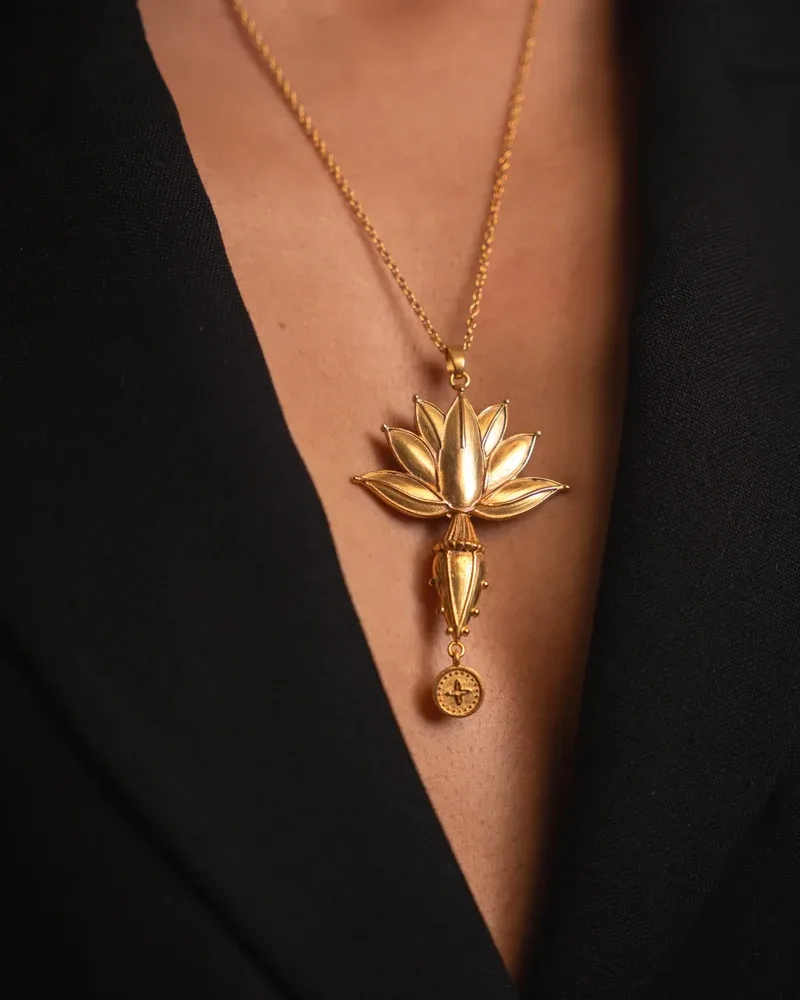 Banana Flower Pendant view 2